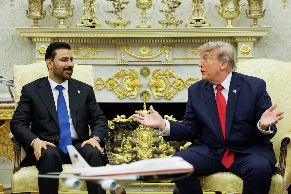 Oval Office crammed with new gold bling as Trump's Krazy Glue tube goes viral