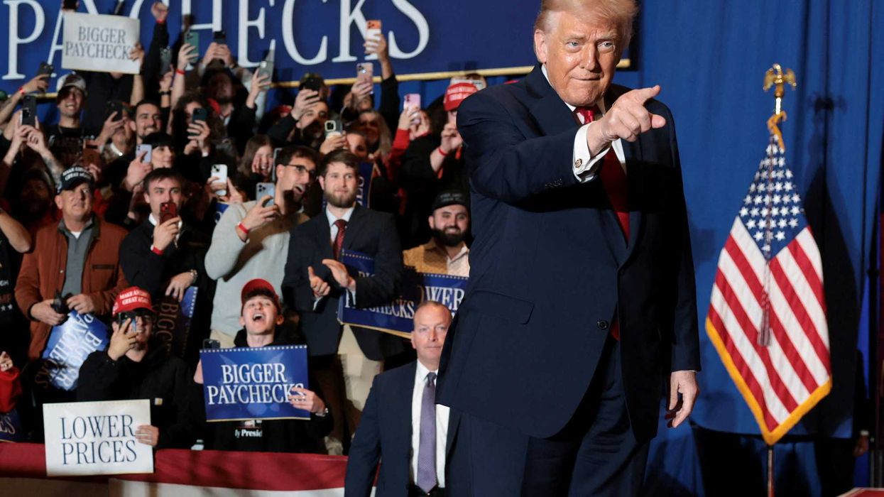 'They're like a machine gun!' Trump fawns over staffer's lips that go 'pop-pop-pop'