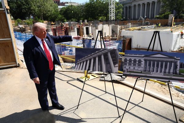 Trump aide’s video exposes sprawling ballroom pit where East Wing once stood