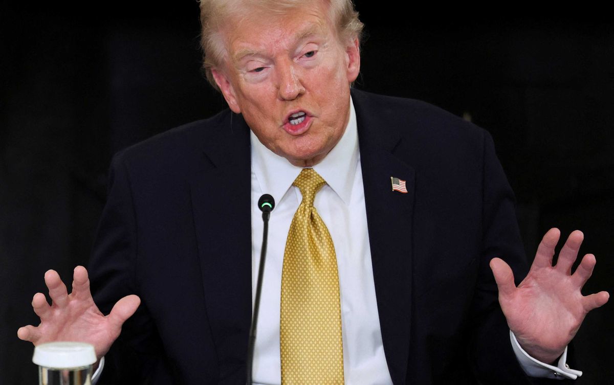 Trump hit with brutal real-time fact check after insisting report was 'not accurate'