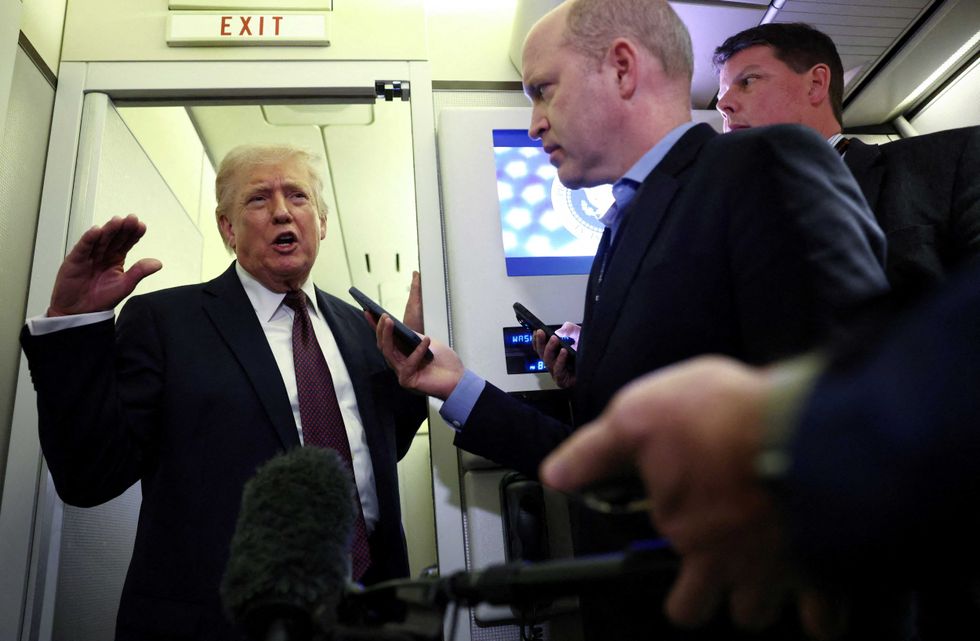 Trump raises eyebrows with response to female reporter asking about Iran deployment
