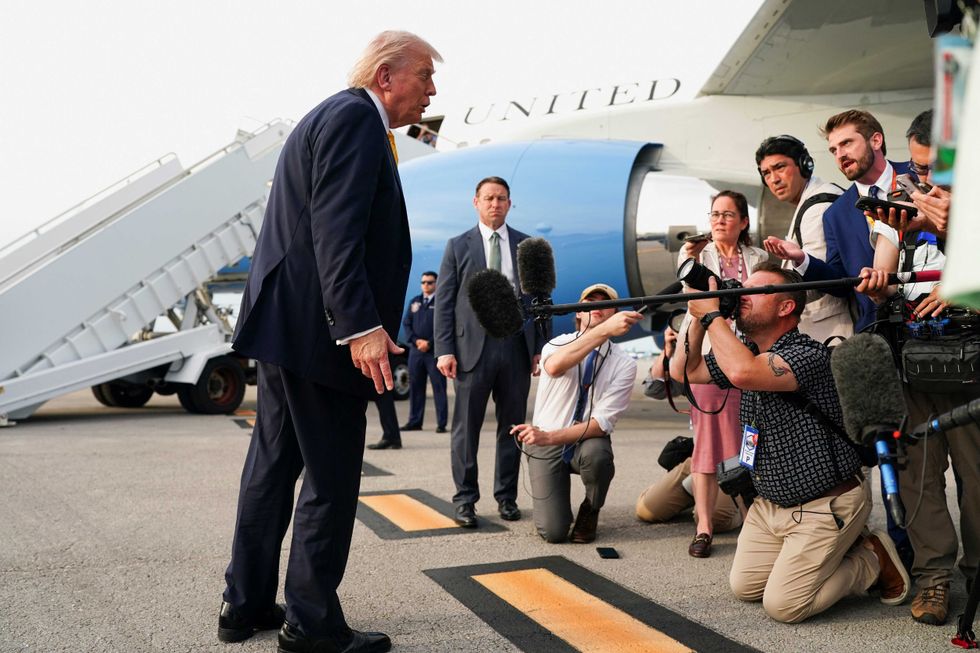 Trump rages at 'human garbage' Democrats fighting against his election scheme