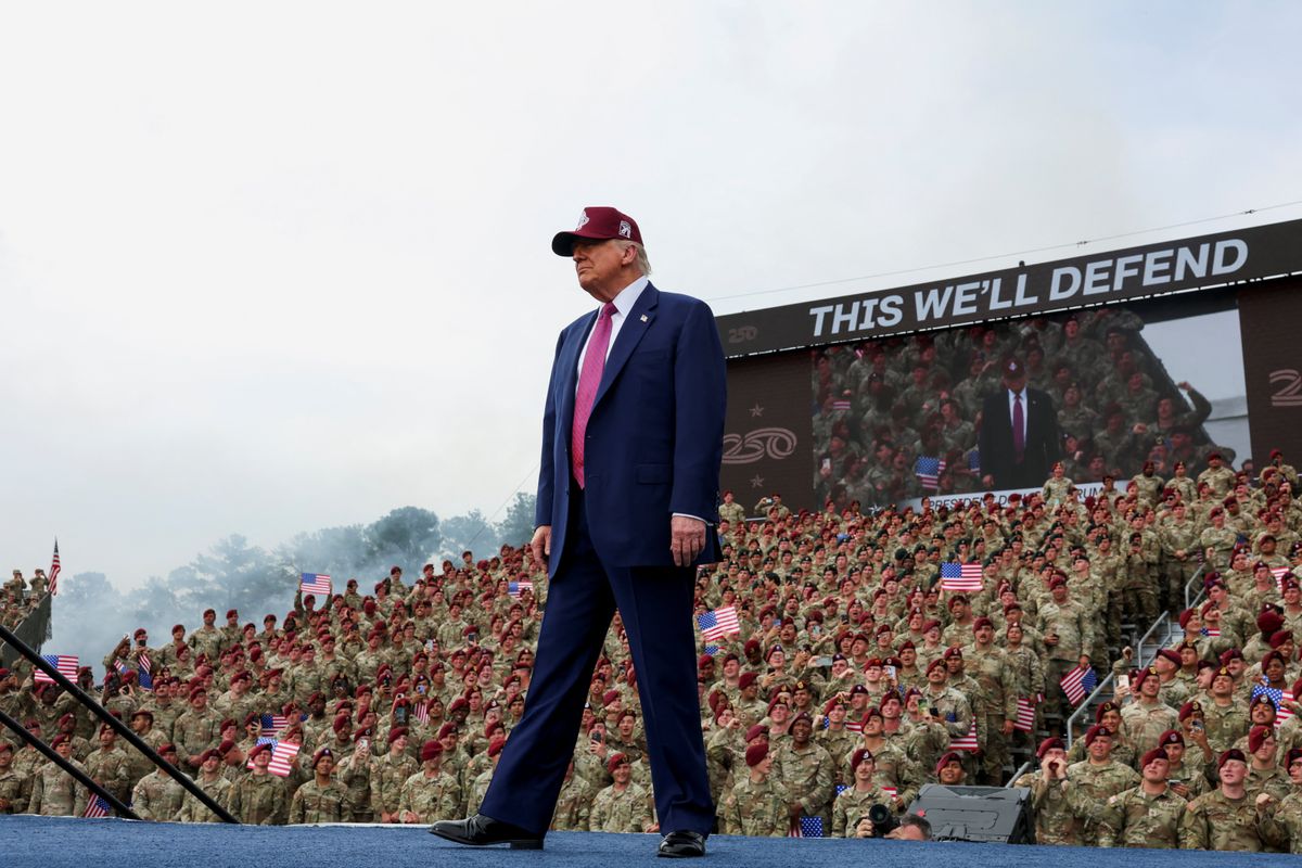 Trump officials fret military members may not be 'professional' enough to be seen with him