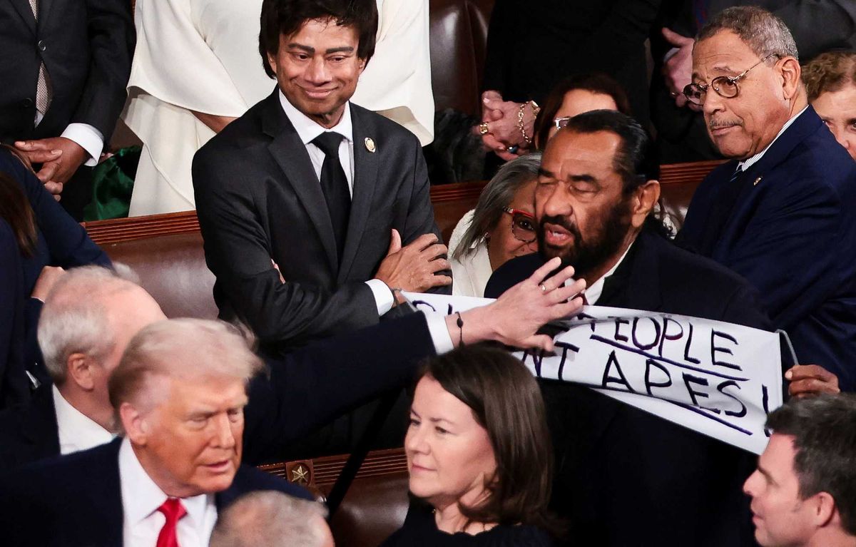 'National embarrassment!' MAGA melts down as Black congressman stands up to Trump