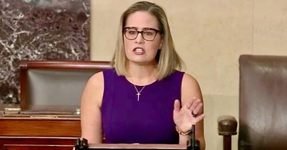 Kyrsten Sinema now getting bankrolled by major GOP donors after helping spike Biden agenda