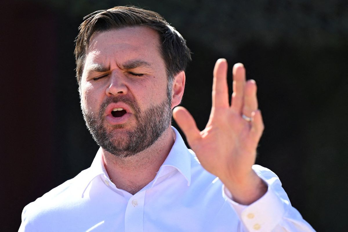Watch: J.D. Vance lashes out at heckler during anti-immigration speech