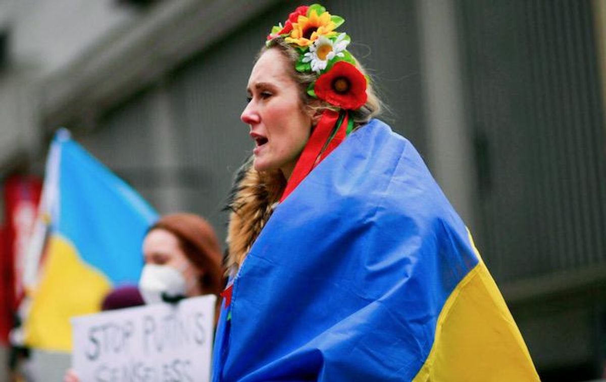 'Russia out!' Worldwide protests in solidarity with Ukraine