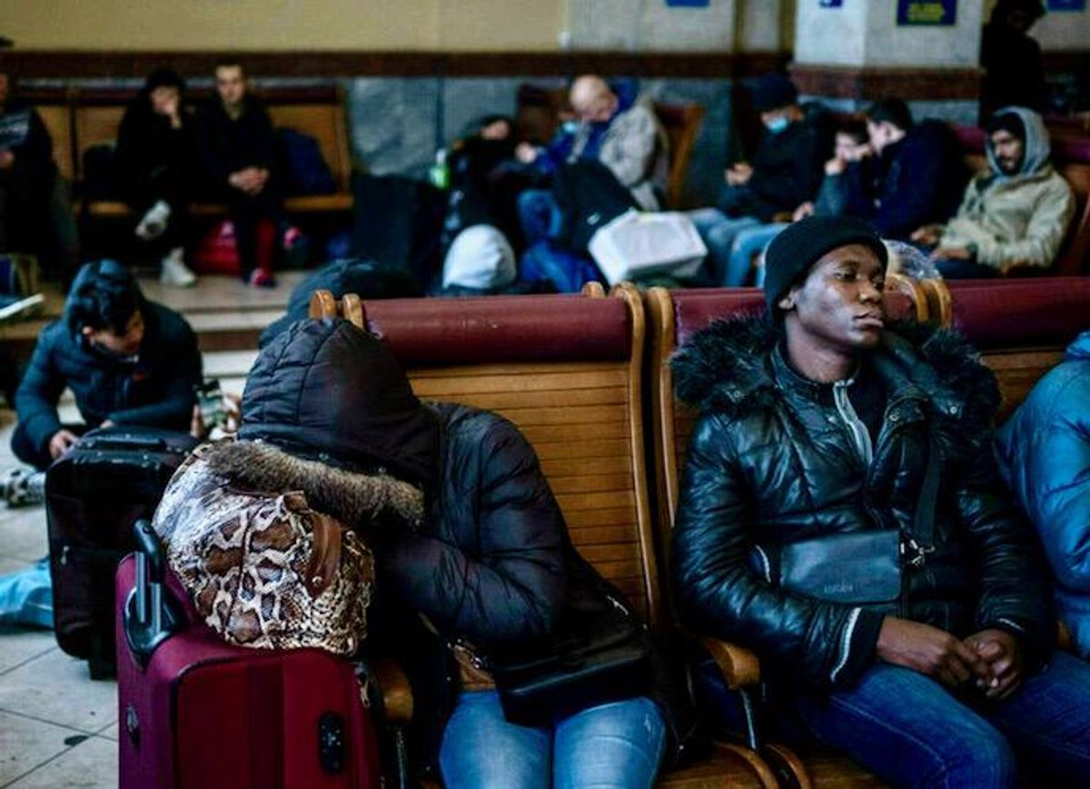 African students fleeing Ukraine endure hardship in France