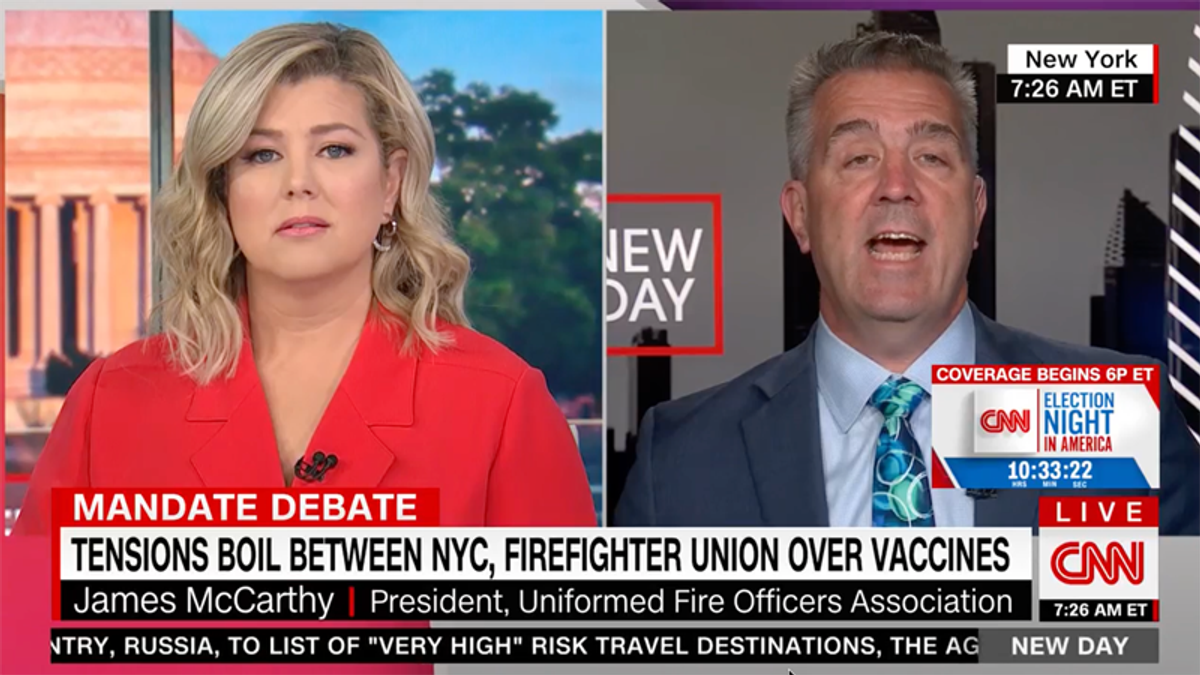 WATCH: Brianna Keilar grills union leader over claims of being 'pro-vaccine but anti-mandate'