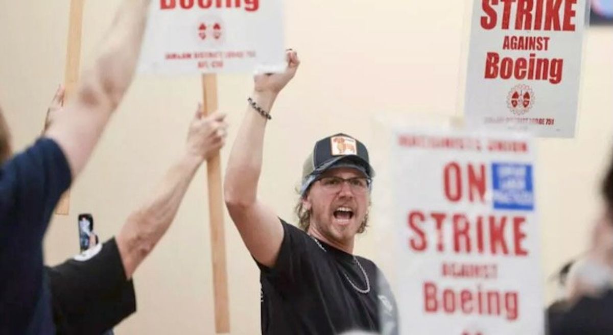 ‘We want what’s fair’: Boeing workers on strike in Washington take to the picket lines