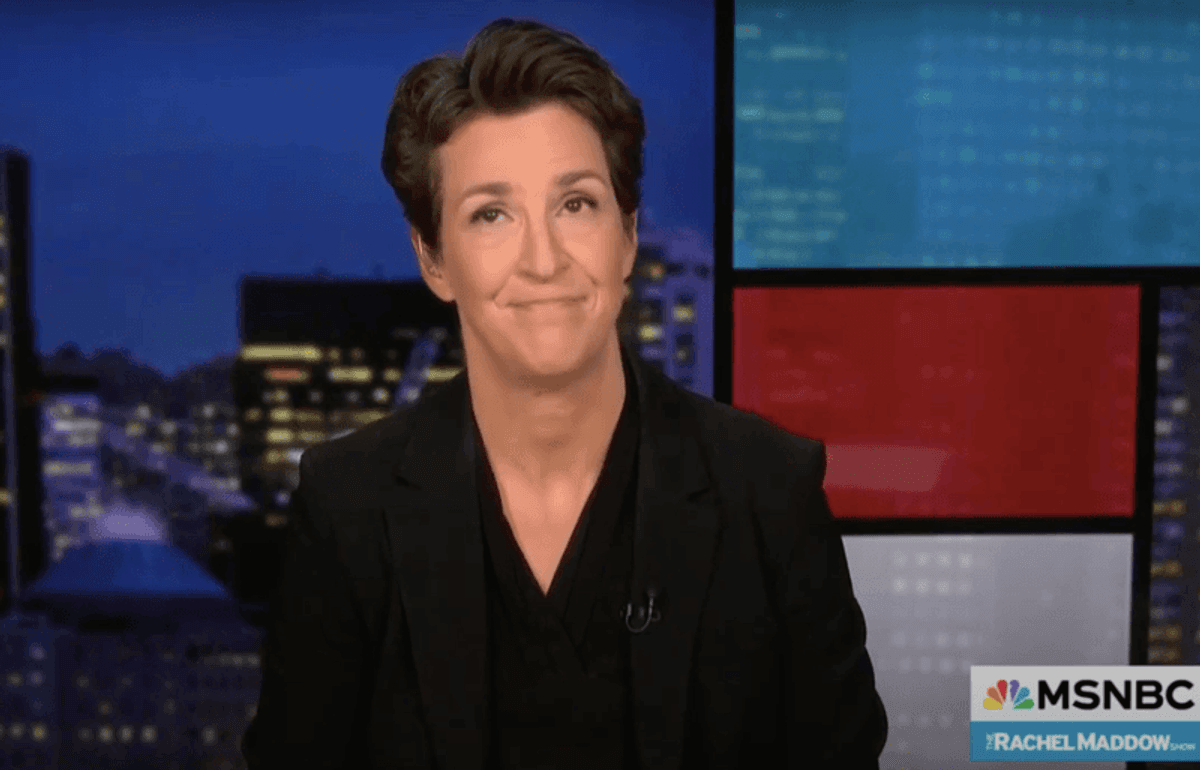 Rachel Maddow gleeful as Trump hit with Presidents' Day 'present' for history lovers