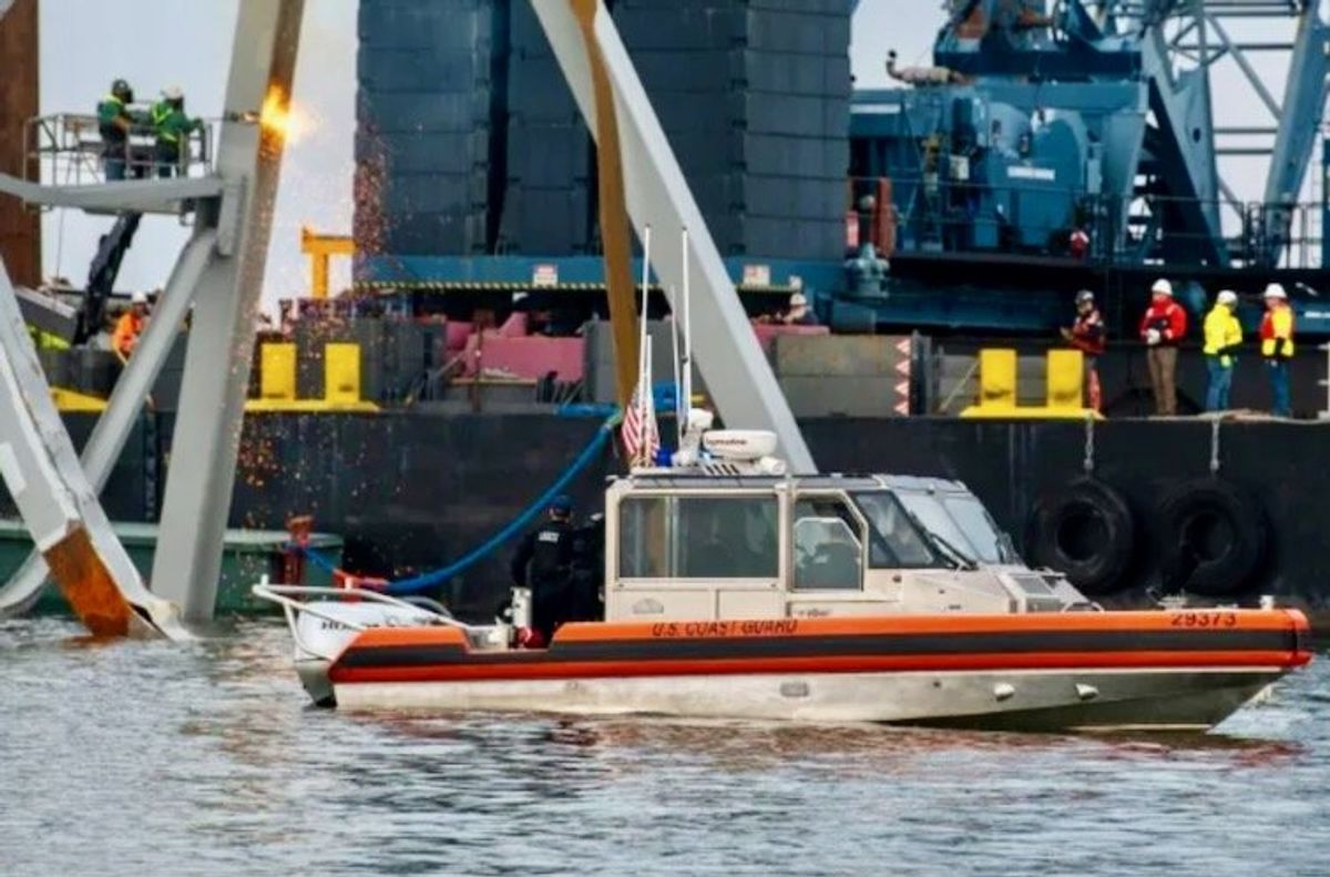 First vessel passes channel opened to aid Baltimore bridge cleanup