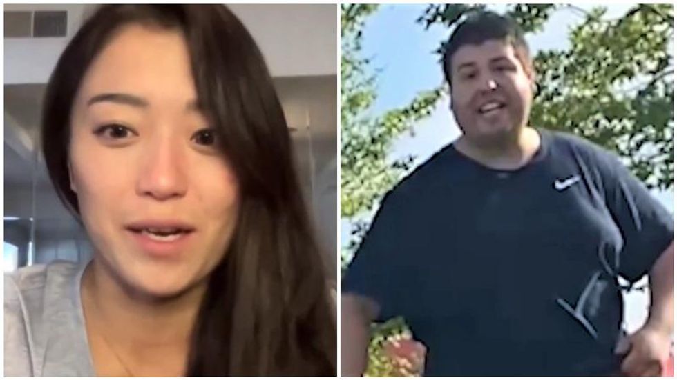 US Olympian accosted by an angry racist while training in a public park -- and it's caught on video