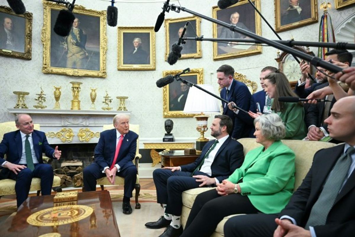 Trump blasts Ireland on trade during traditional visit