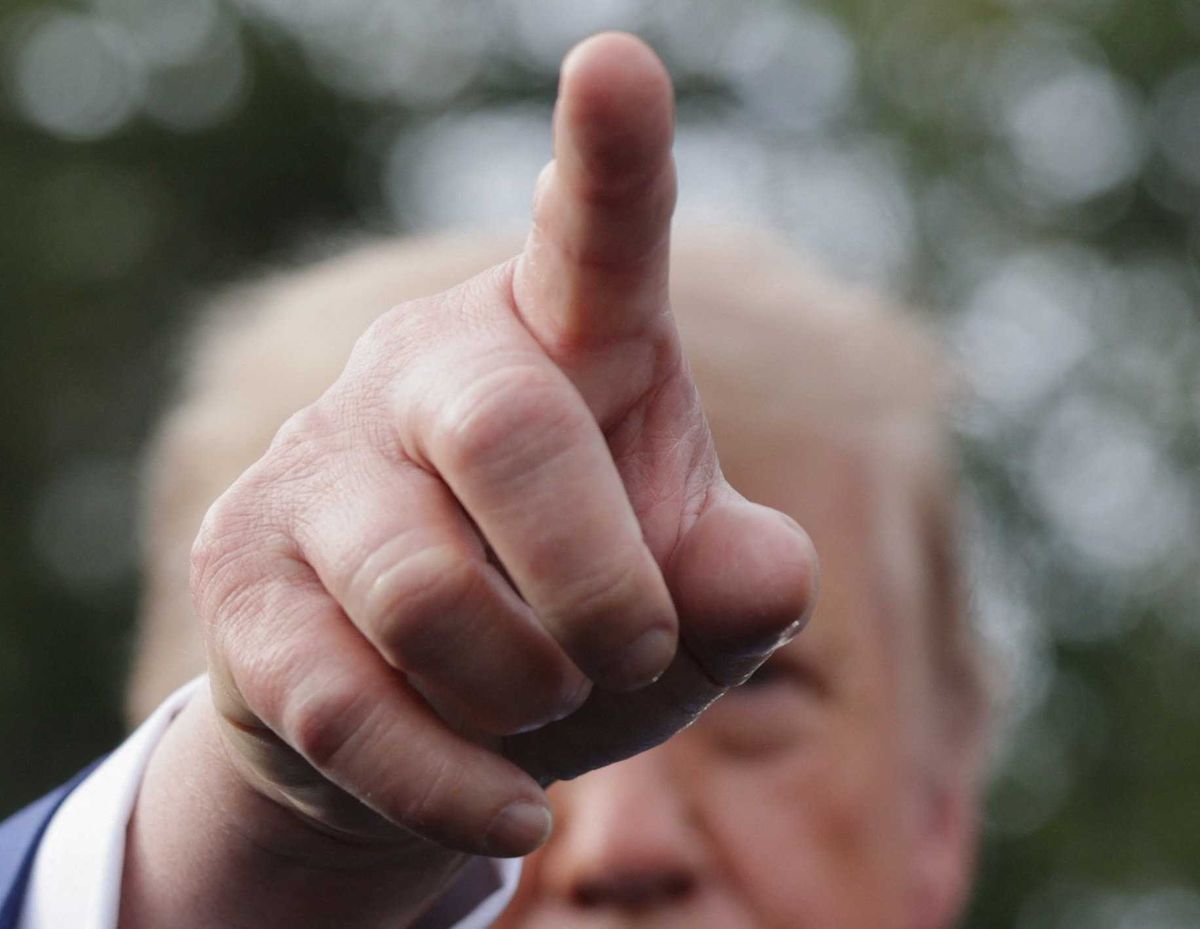 'The worst!' Trump silences CNN for calling him out at bizarre outdoor press conference