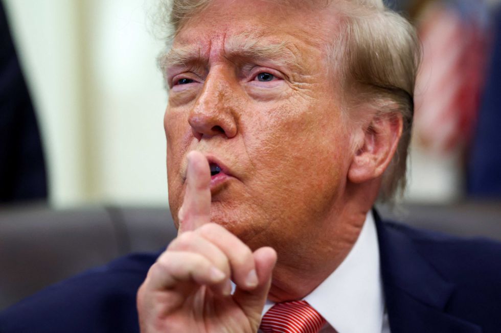 Trump snaps at reporters during fiery Oval Office event: 'You are a sick person!'