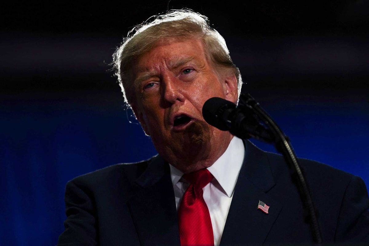 Trump lashes out as protesters stop his speech cold: 'You stupid guy'