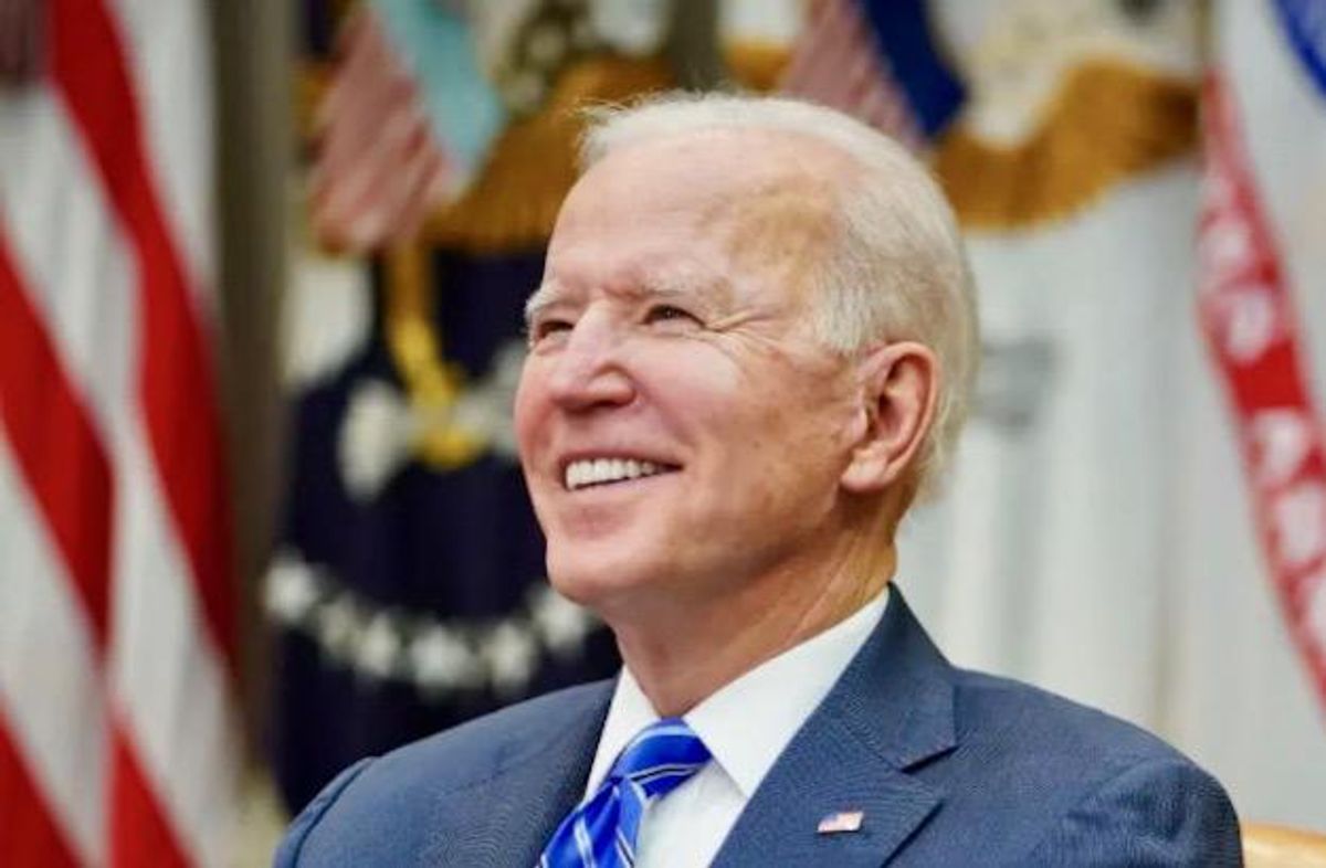 An upbeat Biden ranges far as trial keeps Trump tied up