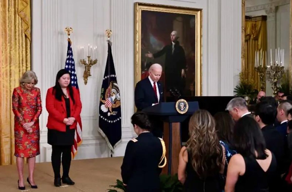 'You are America,' Biden tells hero who tackled mass shooter