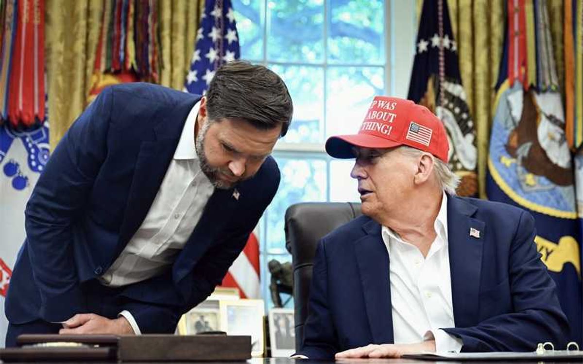 Trump shrugs off midterm warnings as Vance’s polling pitch gives way to golf talk