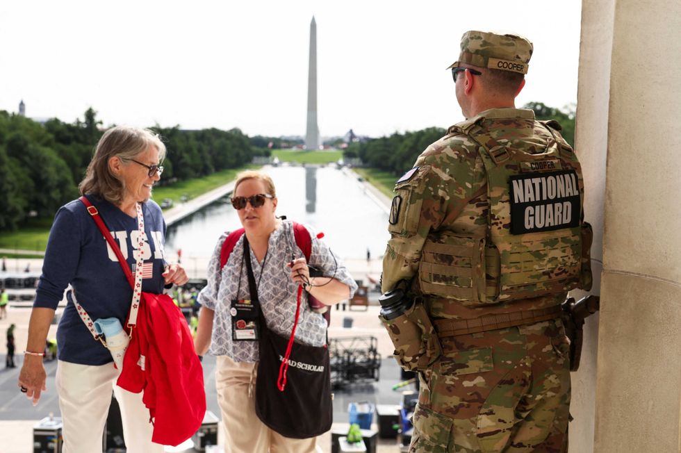 Trump hit with ridicule as National Guard stands at Reflecting Pool: 'Protect from algae?'