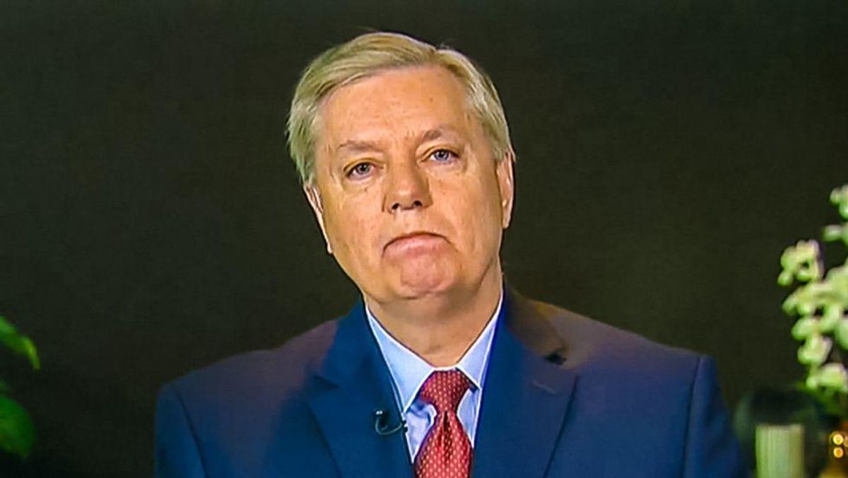 'Why not leave office too?': Lindsey Graham buried for boasting he'll flee DC to avoid infrastructure vote