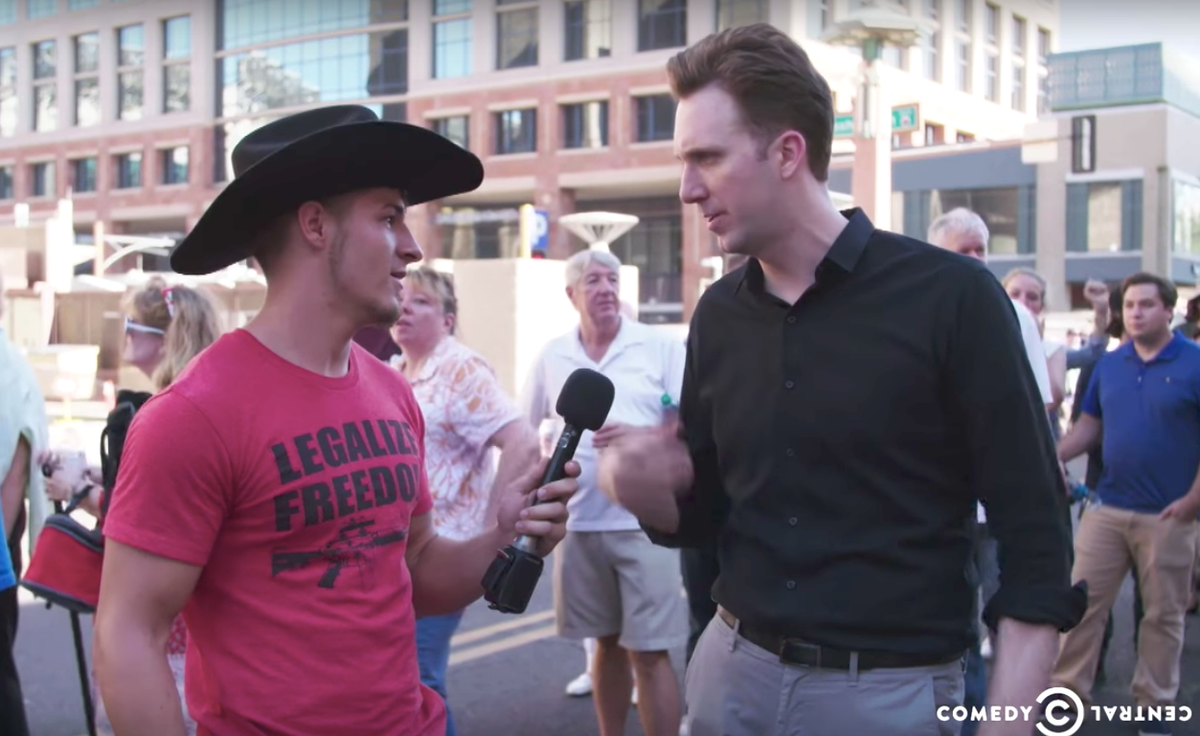 Jordan Klepper describes 'mob mentality' of MAGA crowds when he interviews them at Trump rallies