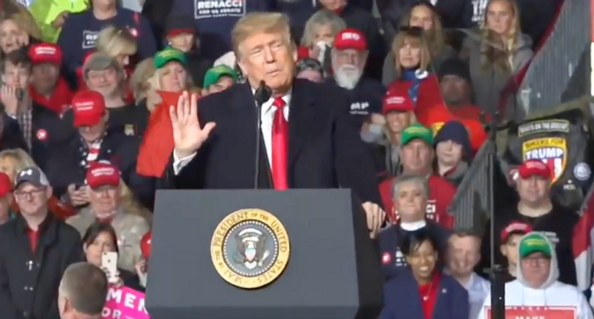 Trump's Ohio rage rally speech was a flop with some of his fans -- and MSNBC has the video to prove it