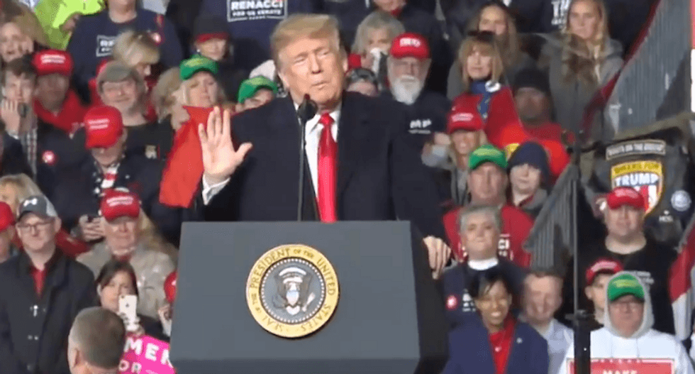 Trump's Ohio rage rally speech was a flop with some of his fans -- and MSNBC has the video to prove it