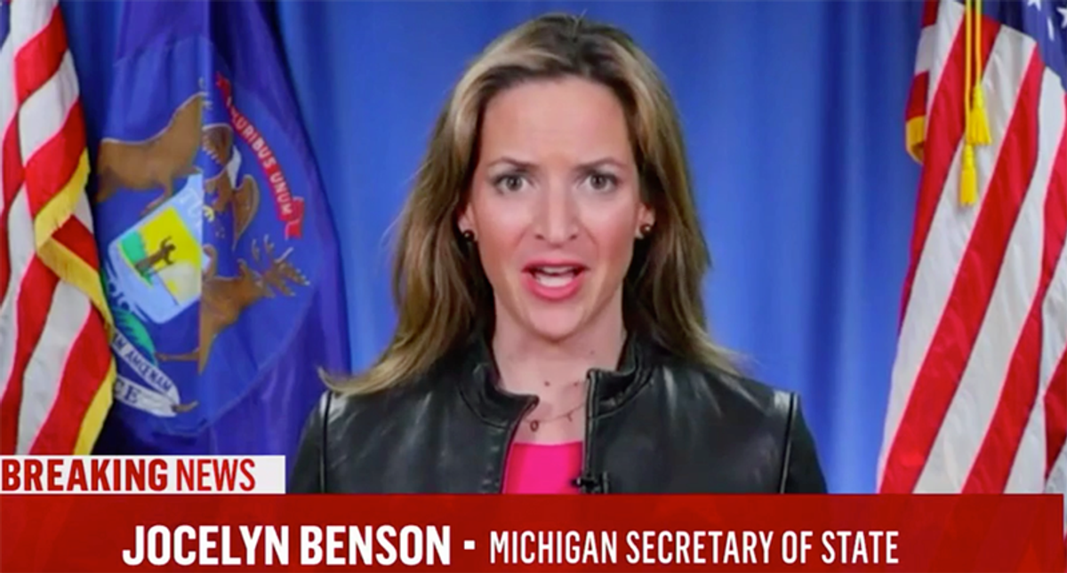 Ahead of Trump rally, top Michigan official says her state is 'ground zero' for threats against democracy