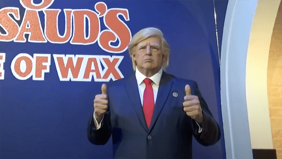 Texas museum forced to put away Trump wax sculpture — because people kept punching it in the face