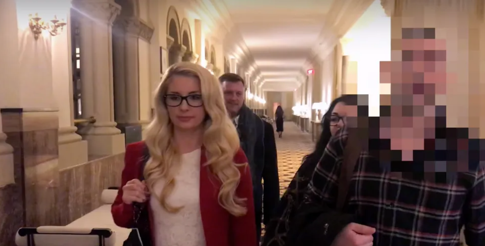 Weaver, Bergy and Maras at the Trump Hotel in \u201cRevenge of the Kraken!\u201d online documentary