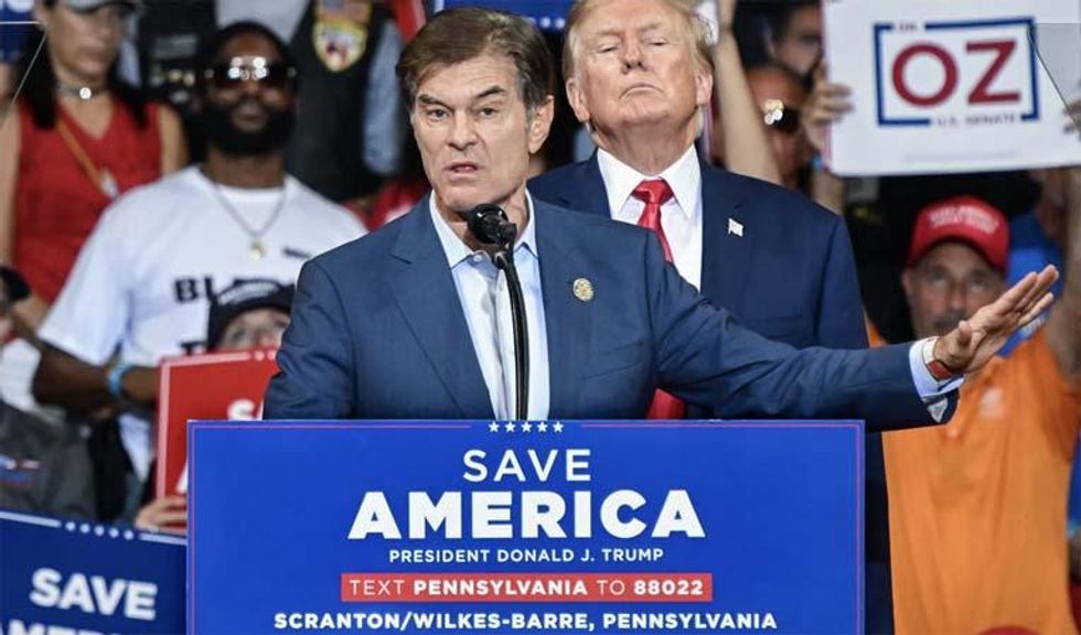 'His mistake!' Trump says Dr. Oz screwed up by not running on stolen election lies