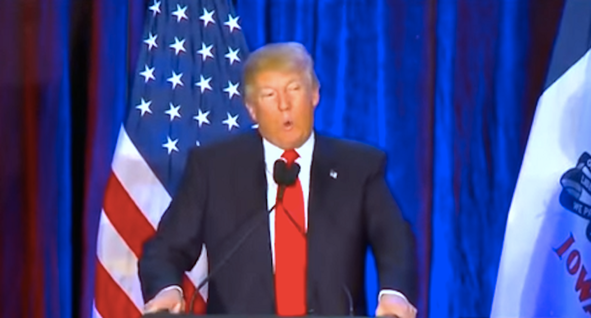 Rambling Trump speech snipped by C-Span