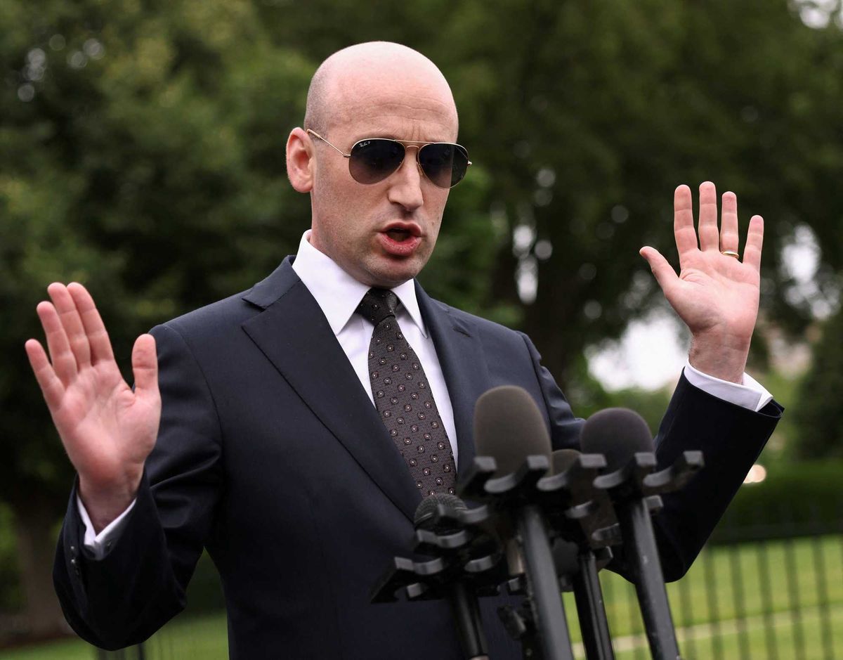 Internet erupts at Stephen Miller's wild claim about Trump slush fund: 'Textbook fascism'
