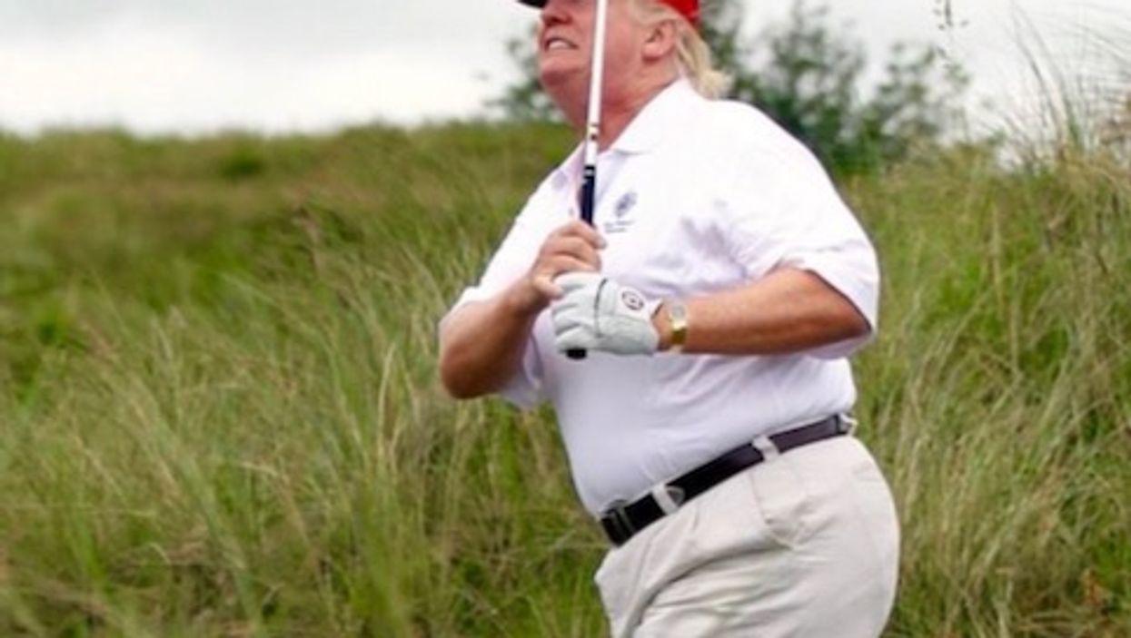 Trump is golfing in Florida while being tried for inciting insurrection in DC: report