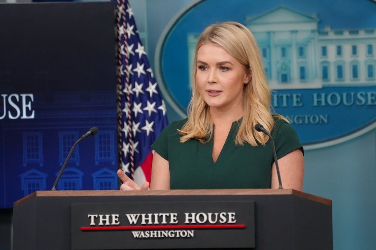 Karoline Leavitt jokes that her job gave her PTSD