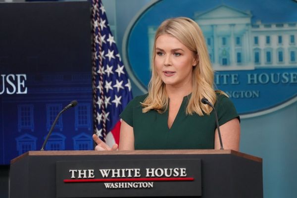 Karoline Leavitt jokes that her job gave her PTSD