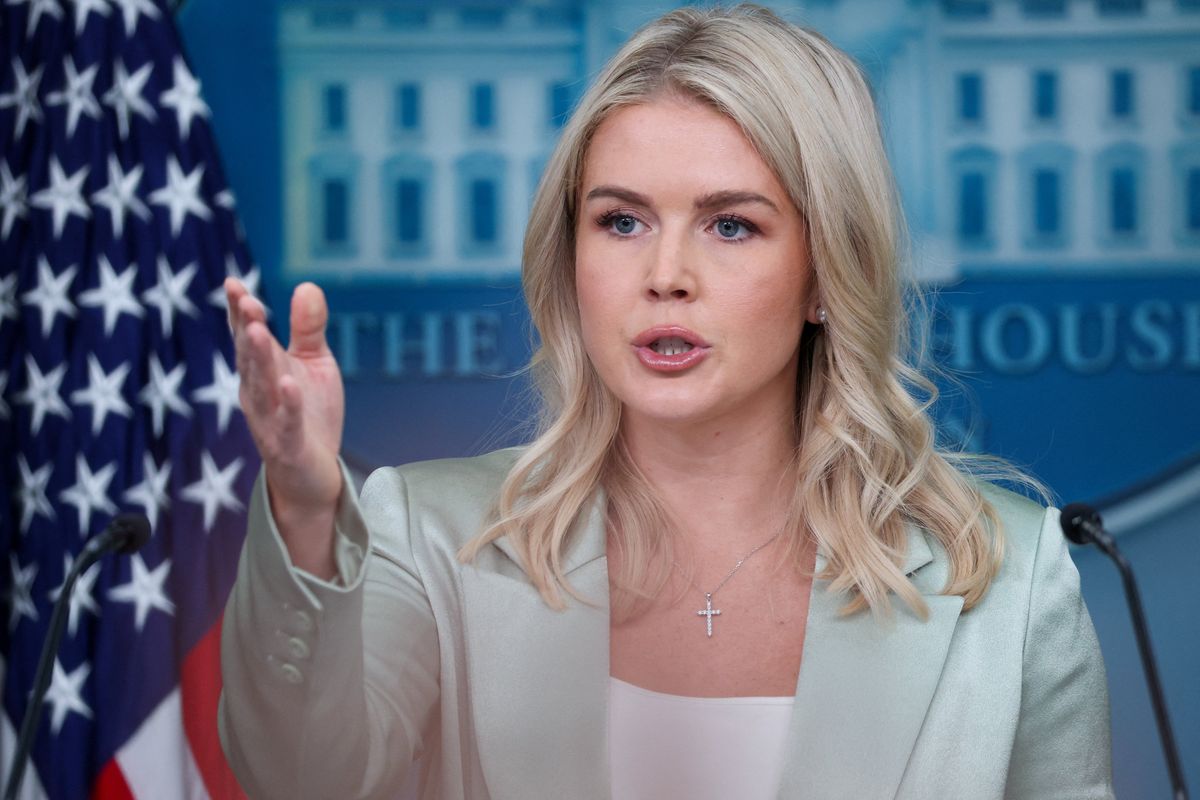 Karoline Leavitt claims domestic violence crimes are 'made-up' to undermine Trump