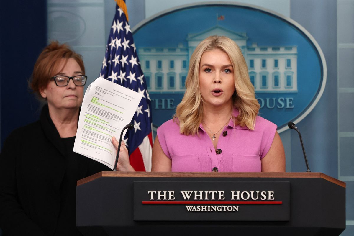 'No': White House Press Sec'y Karoline Leavitt snubs reporter seeking to ask question