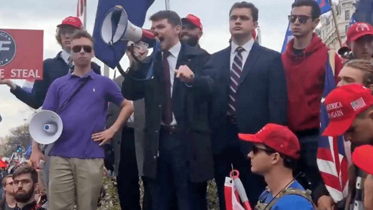 White nationalist 'groyper' movement links up with anti-vaxxers -- and threatens use of weapons