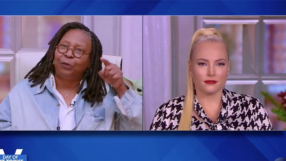 Fight breaks out on Meghan McCain's first day back on The View -- Whoopi forced to cut to commercial