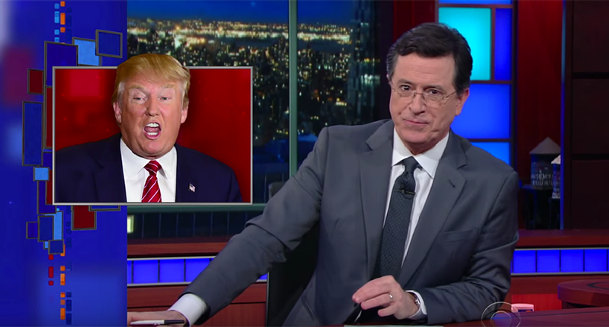 Colbert knows Trump never read Hitler's manifesto — unless it was in a children's book