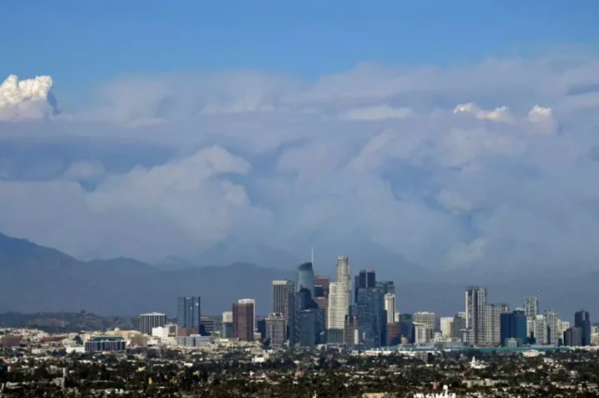 Wildfires around Los Angeles blanket city in smoke