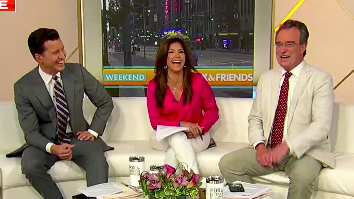'It's brilliant': Fox News hosts explode with laughter at Trump's migrant fight proposal