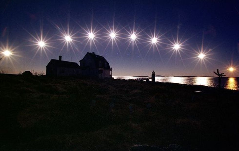 Winter solstice sun
