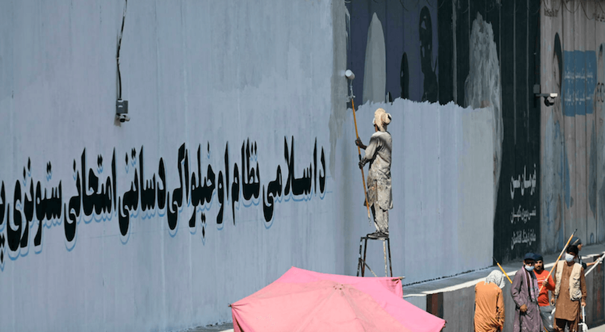 Afghan art activist defiant as Taliban erase Kabul murals