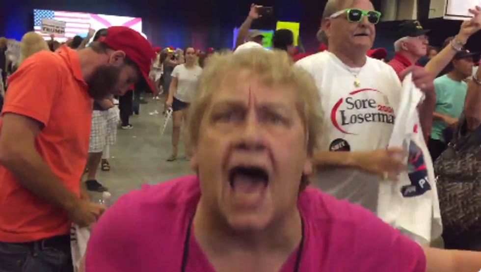 Unhinged Trump supporters attack the press at Florida rally: 'We're mad at you!’
