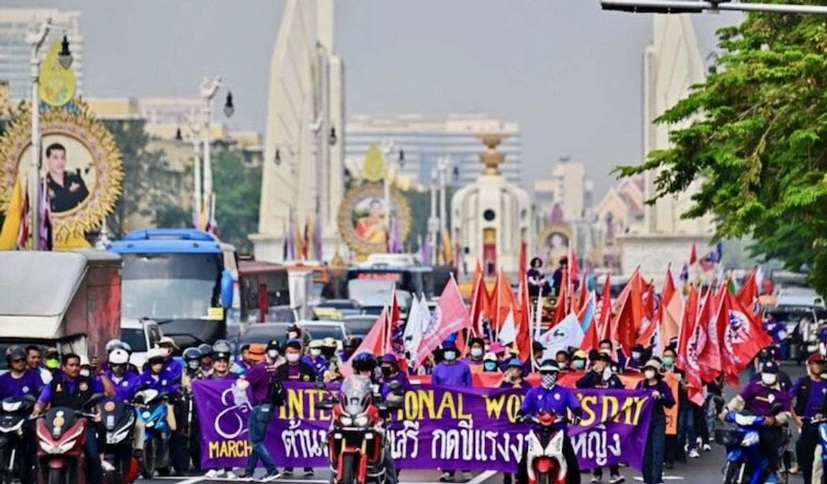 Women march as rights under threat across the globe