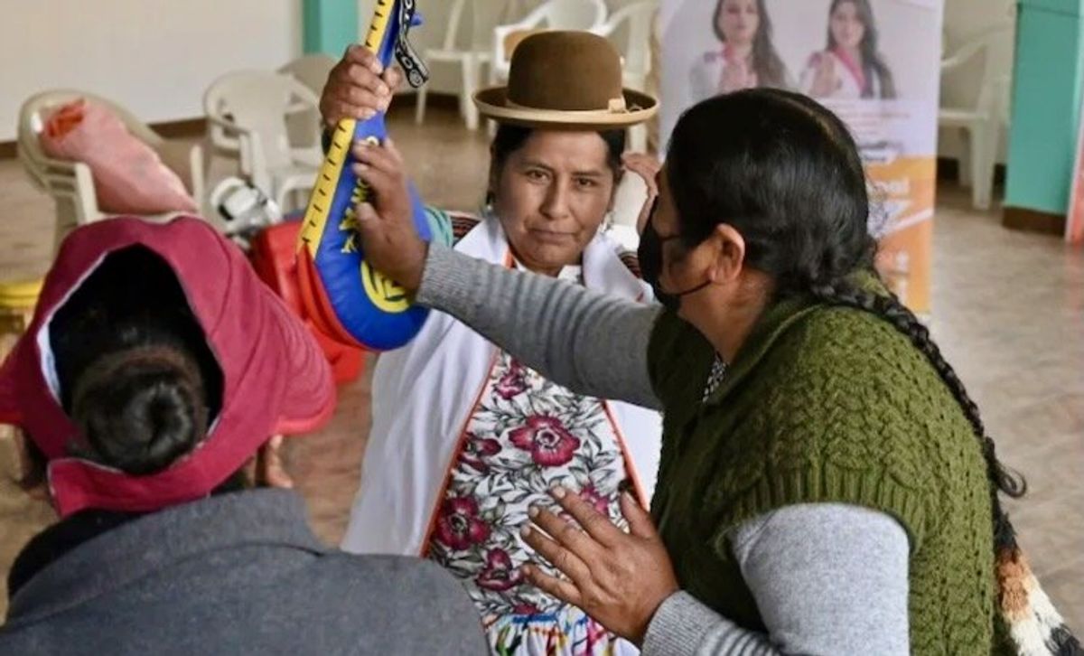 Indigenous Bolivian women take up taekwondo against gender-based violence